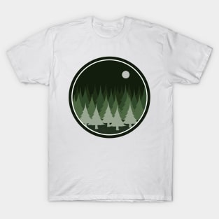 Forest Green Mountian Patch T-Shirt